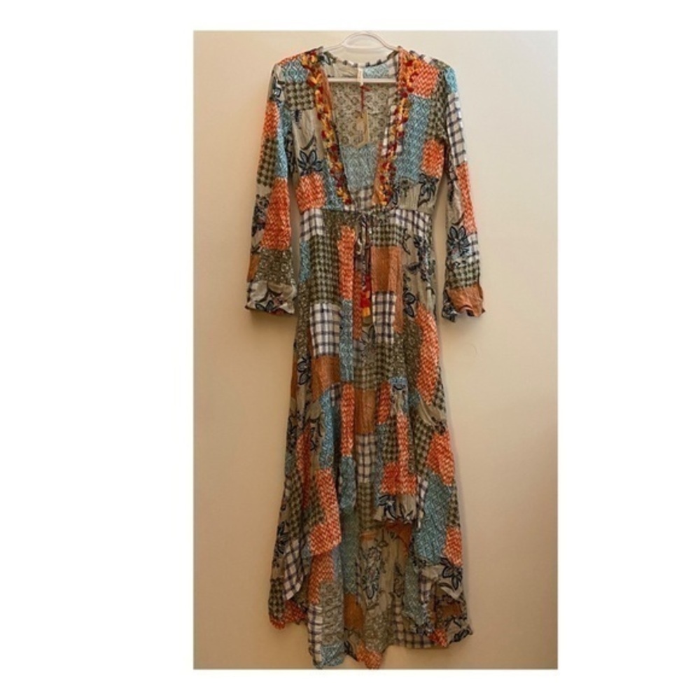 RAGA Arizona Hi-Lo Wrap Dress, Sample Piece, NWT, size S, material has stretch